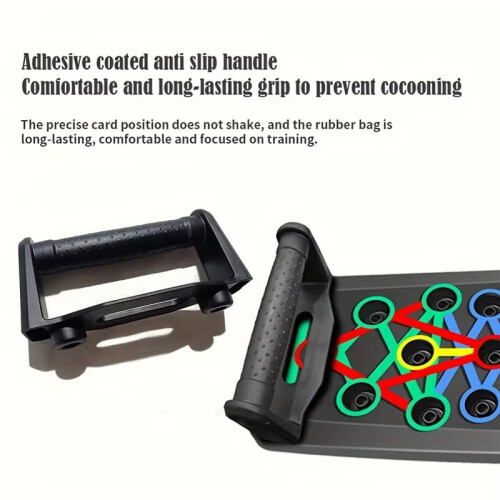Portable Folding Push- Board, Multi-Functional Anti-Slip Mat with Handle, Home Fitness Exercise for Chest 1