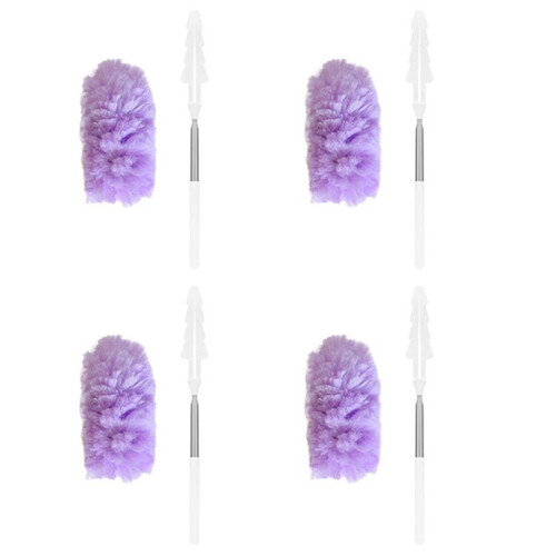 Feather Duster Home Use for Sweeping Dust Electrostatic Duster Disposable Non-Woven Fabric Retractable Cleaning Tool A