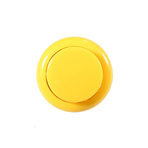 10 Pcs Arcade Buttons 24Mm Responsive Arcade Buttons for Gaming Enthusiasts Yellow 1