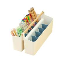 Watercolor Organizer Portable Large Capacity Brush Pencil Stationery Barrels Student Multi-Function Pen Holder B