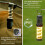 Mosquito Repeller Camping Light Rechargeable 3 in 1 Tent Lantern Waterproof Camping Lantern with Triangle Bracket 3