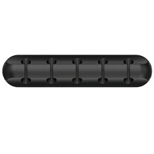 5 Holes Self-Adhesive Power Cord Manager Fixed Chuck Plug Mouse Cable Headset Winder Mobile Phone Data Cable Card Black