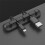 5 Holes Self-Adhesive Power Cord Manager Fixed Chuck Plug Mouse Cable Headset Winder Mobile Phone Data Cable Card Black 6