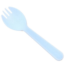 Engångsplastgaffel och Sked Individuell Förpackning för Glass och Yoghurt Fruktsallad Gaffel och Sked B