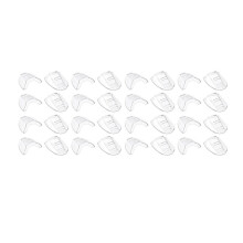 16 Pares de Protetores Laterais para Óculos de Grau, Protetor Lateral Transparente e Deslizante - Serve para Óculos de Pequeno A  Porte