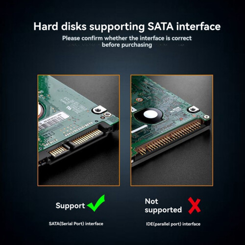 Gabinete para HDD/SSD Tipo C RGB de 2,5 Polegadas  para USB 3.2 Gen1 5 Gbps HD Caixa para Gabinete de Disco Rígido Externo Sem Ferramentas 1