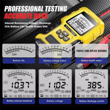 Auto-Accutester 12V 24V Accusysteemdetectie Auto-Accu-Analysator voor Auto- en Motorfietsaccu-Starttesttool