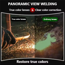 Auto Darkening Welding Glasses Work Face Protector Adjustable Band Impact Mask Face Cover