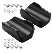 2 Pcs Rollator Armrest Pad Upright Walker Forearm Pads Black Walker Handle Cushions Stand  Rollator Accessories