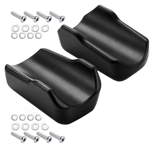 2 Pezzi di Cuscinetti per Braccioli per Deambulatore, Cuscinetti per Avambracci, Cuscini per Maniglie per Deambulatore Neri, Accessori per