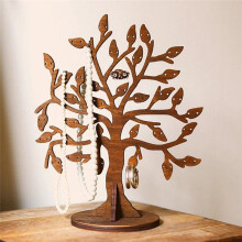 Wood Jewelry Holder Stand,Earring Tree Organizer,Jewelry Tree Earring Display Stand Jewelry Storage Tree Storage Rack