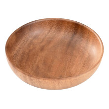 Wooden Bowl Large Instant Noodle Bowl Soup Bowl for Home Use Wooden Anti-Scalding Children'S Salad Rice Bowl B