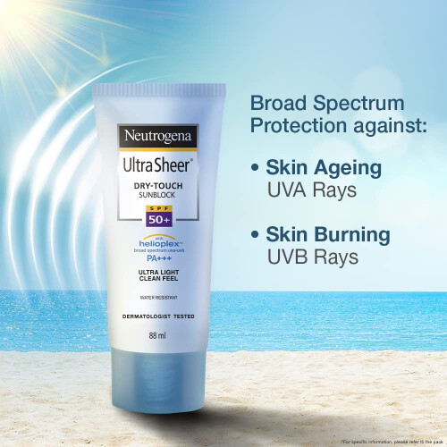 Neutrogena Neutrogena Ultra Sheer Dry-Touch Sunblock SPF 50+, 30ml 2