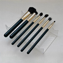 Double Ended Akryl Makeup Beauty Brush Organizer Hållare 8 Fack Kosmetisk Förvaring (CLEAR) 2Pack