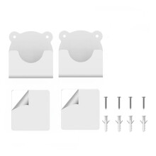 Paquete de 2 Soportes Universales de Pared Acrílicos para Barra de Cortina de Ducha (No Incluye Barra).