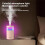 Compact USB Humidifier with Night Light, Desktop Atomizer for Home,Ultra-Quiet Operation Water Replenisher A 4