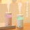 Compact USB Humidifier with Night Light, Desktop Atomizer for Home,Ultra-Quiet Operation Water Replenisher A 5