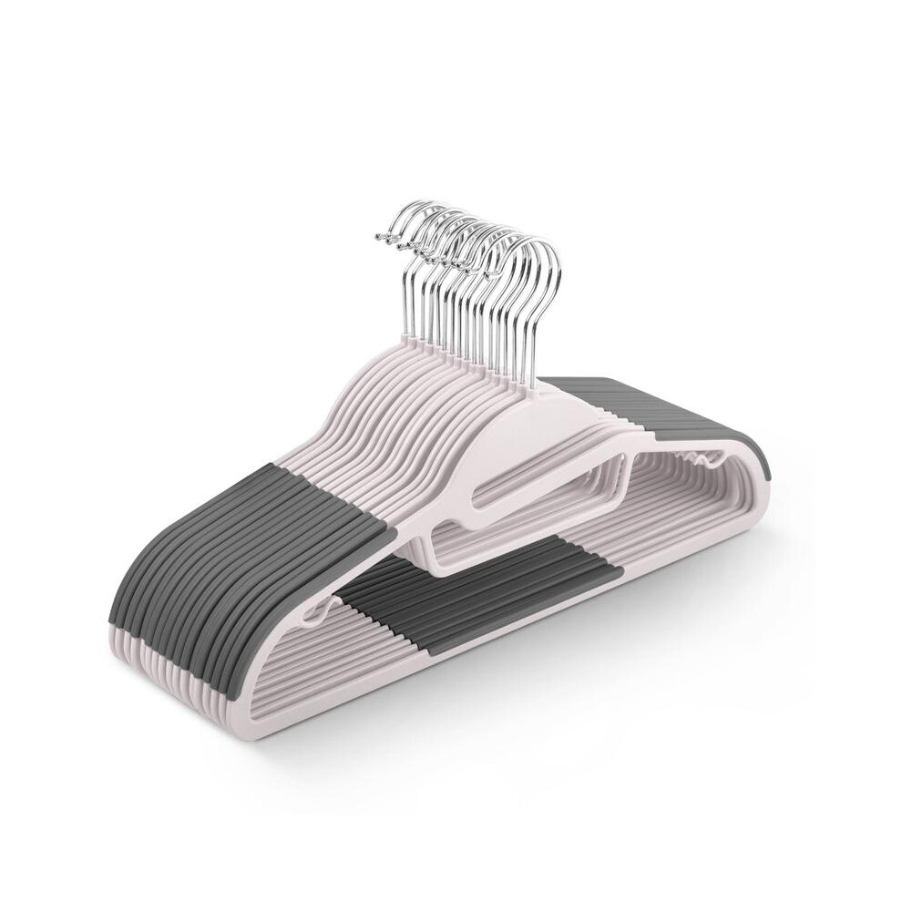 (Blush, 50 Pack) Non-Slip Hangers - Durable Slimline Design, Space Saving With 360 Swivel 5063881296578