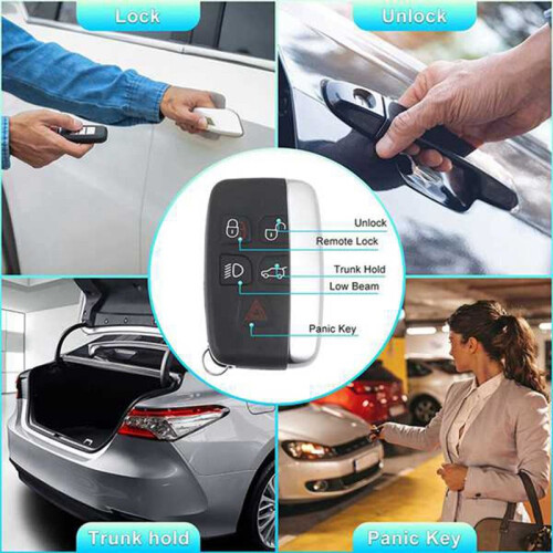 Car  Remote Key Shell Keyless Entry Fob Housing 5 Button  Remote Key Cover for