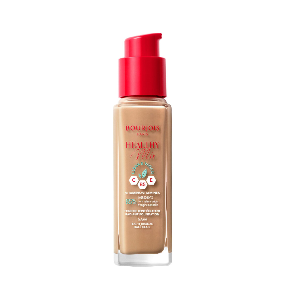Bourjois Light/Bronze - Healthy Mix Clean Foundation, Foundation, Clay 056, 30Ml
