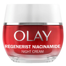 Olay Regenerist Niacinamide Night Cream Face Moisturiser, Skincare with Niacinamide 99% Purity, Antioxidant Vitamin E And Shea But