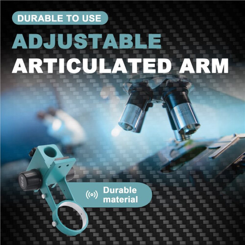 RF4 76MM Diameter Adjustable Articulated Arm Gear Bracket Focusing Suitable Binocular Zoom Microscope Accessory 1