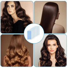 Lot de 20 Rubans Adhésifs Double Face pour Extensions de Cheveux, Rubans Adhésifs de Remplacement pour Extensions de Cheveux, Rubans Adhésifs pour
