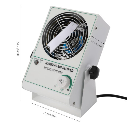 Ionizing Air Blower for Electronics with Fast Static Neutralization and Adjustable Airflow 110V 2