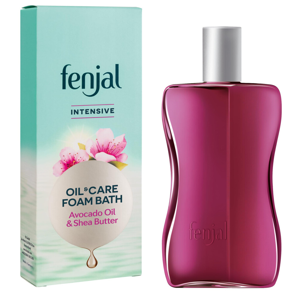 Fenjal Intensive Oil & Care Foam Bath, Luxurious Bubbles, Nourished Skin, Avocado Oil & Shea Butter, 200 Ml