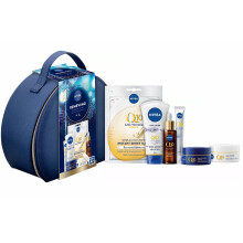 Nivea Renewing Moments of Joy - Q10 Skincare Collection Gift Set - 6PC Set with Vanity Case
