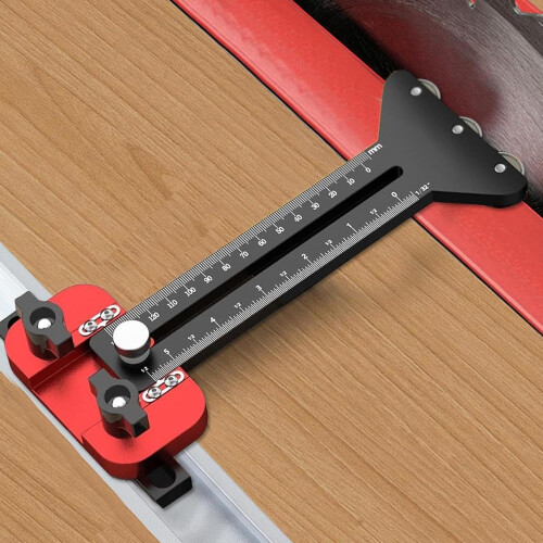 Table Saw Thin Rip Jig  Adjustable Precision Cutting Guide with Dual Scale for Woodworking 1