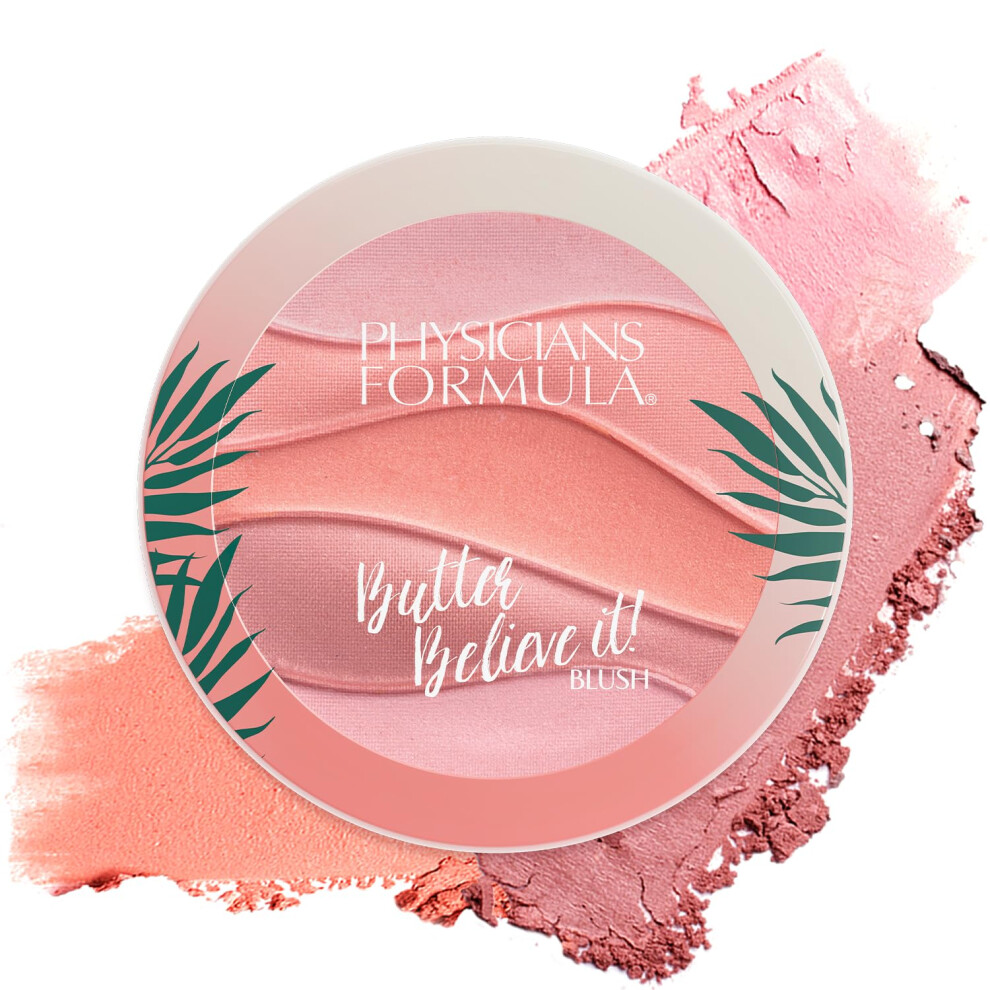 Physicians Formula Physician's Formula, Inc., Butter Believe It! Blush, Multi-Colored Cream Blusher With Buildable Formula For A Natural Look, With Murumuru Butter