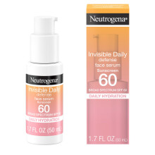 Neutrogena Invisible Daily Defense Face Serum with Broad Spectrum SPF 60+ to Help Even Skin Tone, Oil-Free, Non-Greasy, Antioxidan