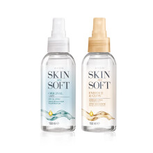 Avon Skin So Soft Original Dry Oil Spray + Enhance and Glow Airbrush Tanning Spray 150ml Duo, Sun Kissed Glow, Formulated with Joj