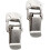 Stainless Steel Latch Lock for Tool Boxes and Cabinets with Secure Spring Buckle  Silver 4