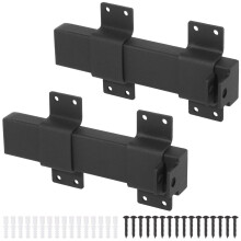 2 PCS Heavy Duty Sliding Gate Latch with Padlock Hole, Weatherproof Metal Lock for Fence and Shed