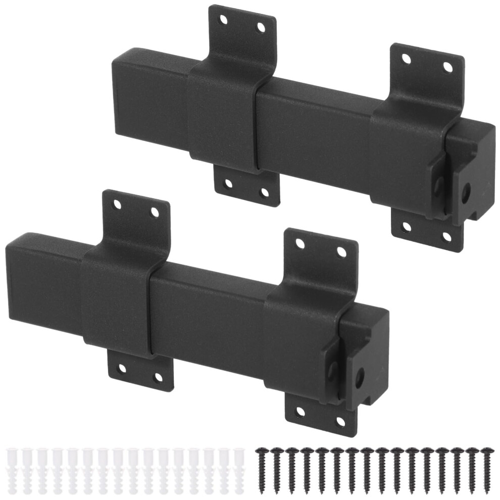 2 Pcs Heavy Duty Sliding Gate Latch With Padlock Hole, Weatherproof Metal Lock For Fence And Shed 9169991247267