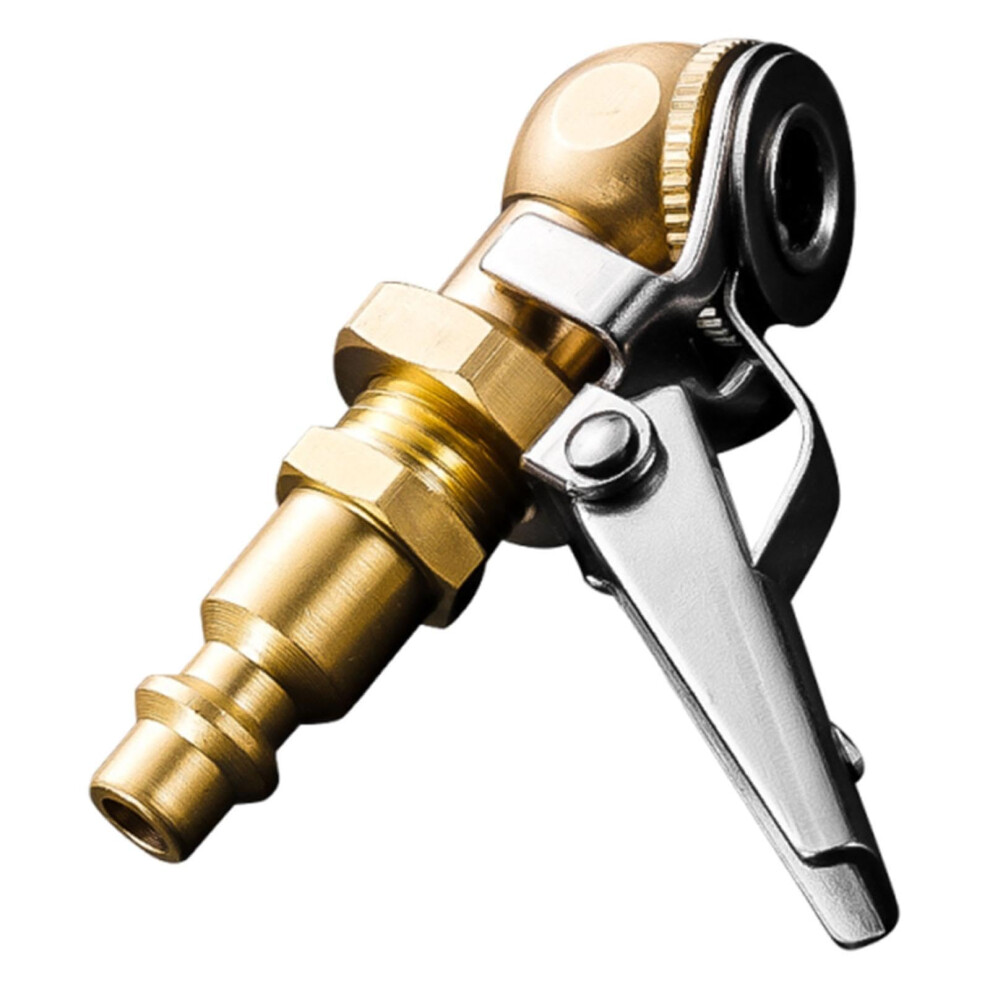 Tire Air Chuck 1/4' Fnpt Secure Ball Clip Lock Connector For Schrader Valve Air Compressor 9771547224877