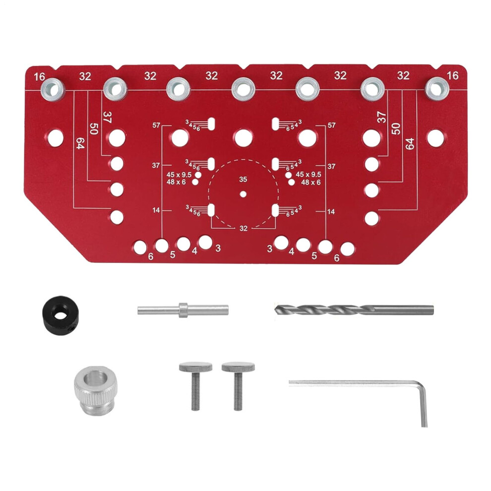 Cabinet Hardware Jig With Adjustable Edge Offsets For Precision Hinge Placement And Handles 9169991247427