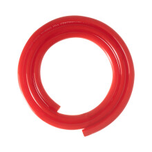 25ft Red CO2 Gas Line 5/16 Inch for Kegerator Draft Beer System, Flexible Leak Hose