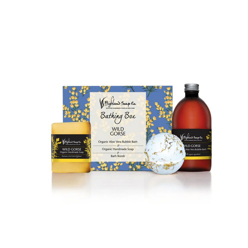 Highland Soap Company Highland Soap Co Scottish Wild Gorse Organic Bathing Box Sets