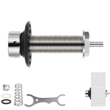 41/8 Inch Stainless Steel Beer Faucet Shank with 1/4 Inch Barb, SelfClosing Spring for Kegerator and Homebrew Draft Systems