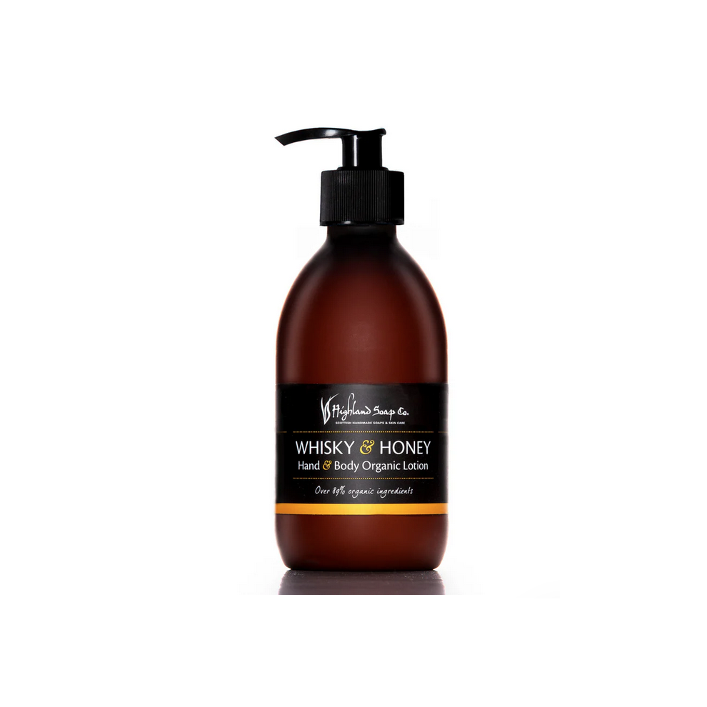 Highland Soap Company Highland Soap Co Scottish Whisky And Honey Organic Hand And Body Lotion