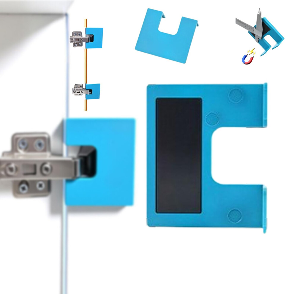 Door Hinge Jig With Magnetic Lock Setup, Precision Alignment Tool For Easy Cabinet And Door Installation 9169991248264