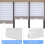 White Roller Shade Pulls 2 Pack, Ergonomic Grip Window Blind Handles for Smooth Shade Control 2