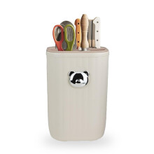 Detachable Knife Holder and Utensil Organizer, Countertop Knife Block with Hygienic Drainage Design