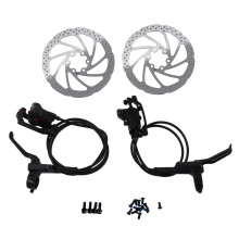 Hydraulic Disc Brake Kit With Stainless Steel6Bolt Disc Rotors And Reach Adjustable Levers, Lightweight Design For MTB XC Trail Ebike And Mountain