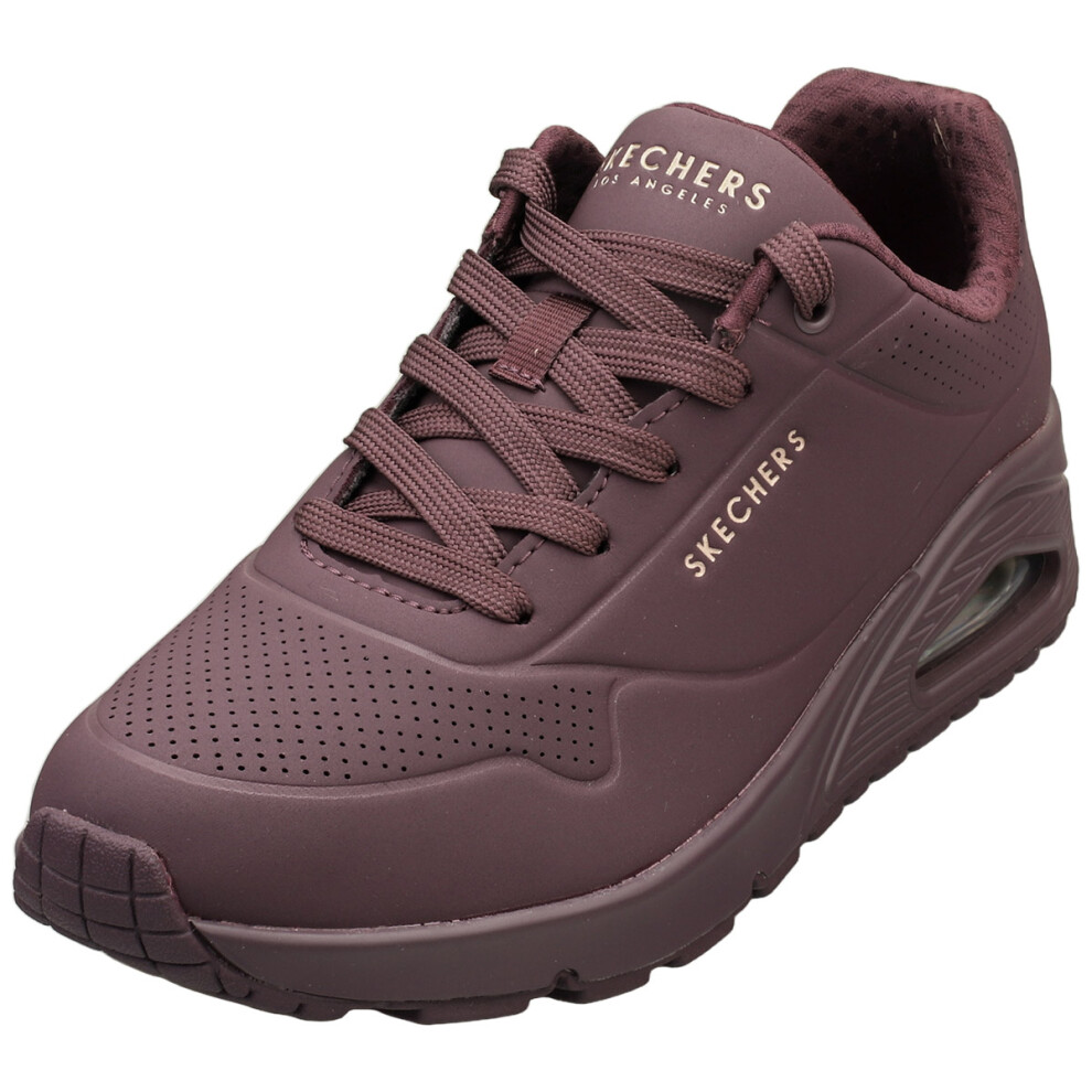 Skechers (4) Los Angeles Uno Stand On Air Womens Fashion Trainers In Wine
