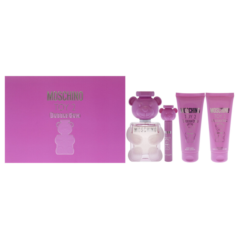 Moschino Toy 2 Bubble Gum Women 4Pc Gift Set Orange