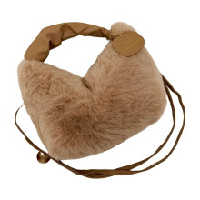 High-End Autumn and Winter Plush Crossbody Bag Versatile and Stylish Furry and High-Value Niche Handbag C